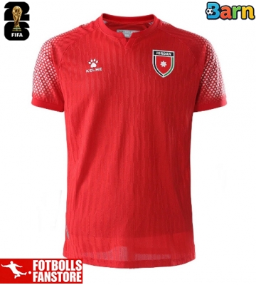 Jordanien Bortatröja Barn VM 2026 Kortärmad (+ Korta byxor)